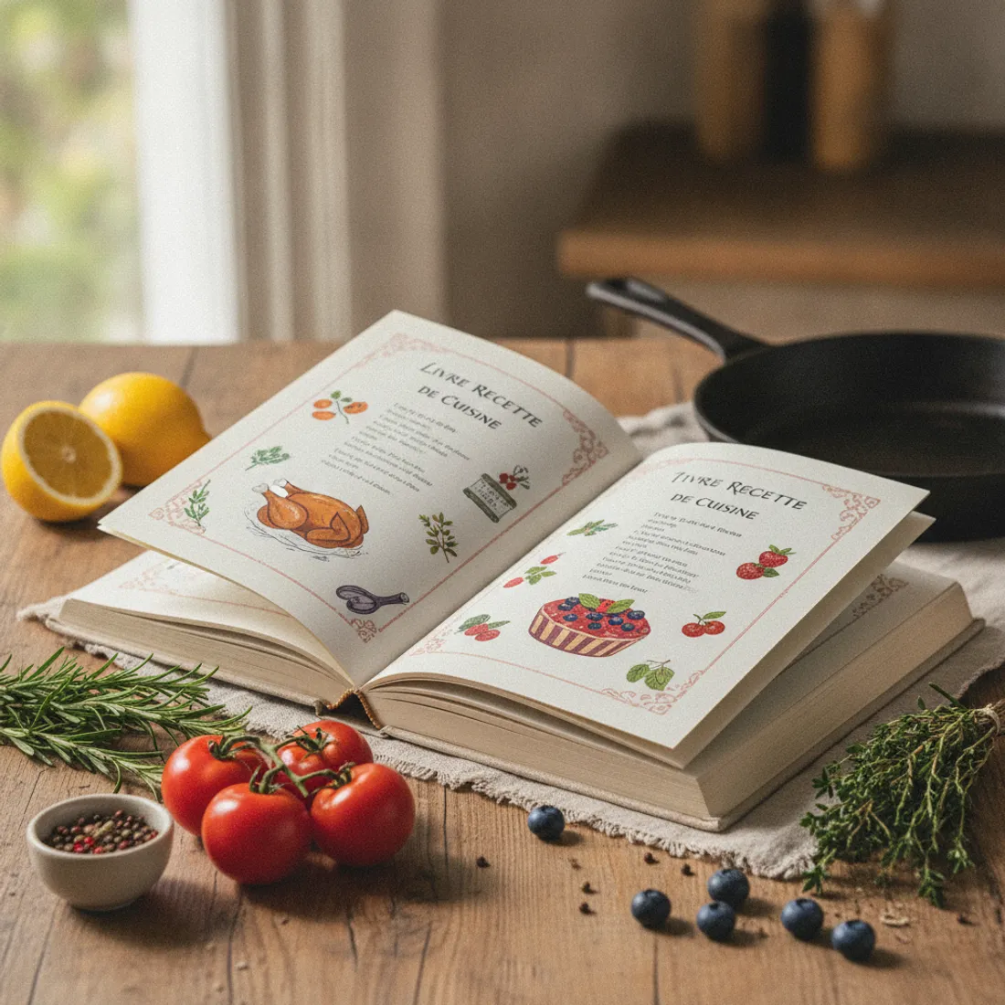 Livre recette de cuisine : conseils pratiques